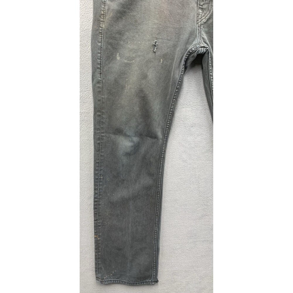 True Religion Mens Ricky Denim Jeans Flaps 249-063034 Black Made In USA 38X32 - Picture 12 of 16